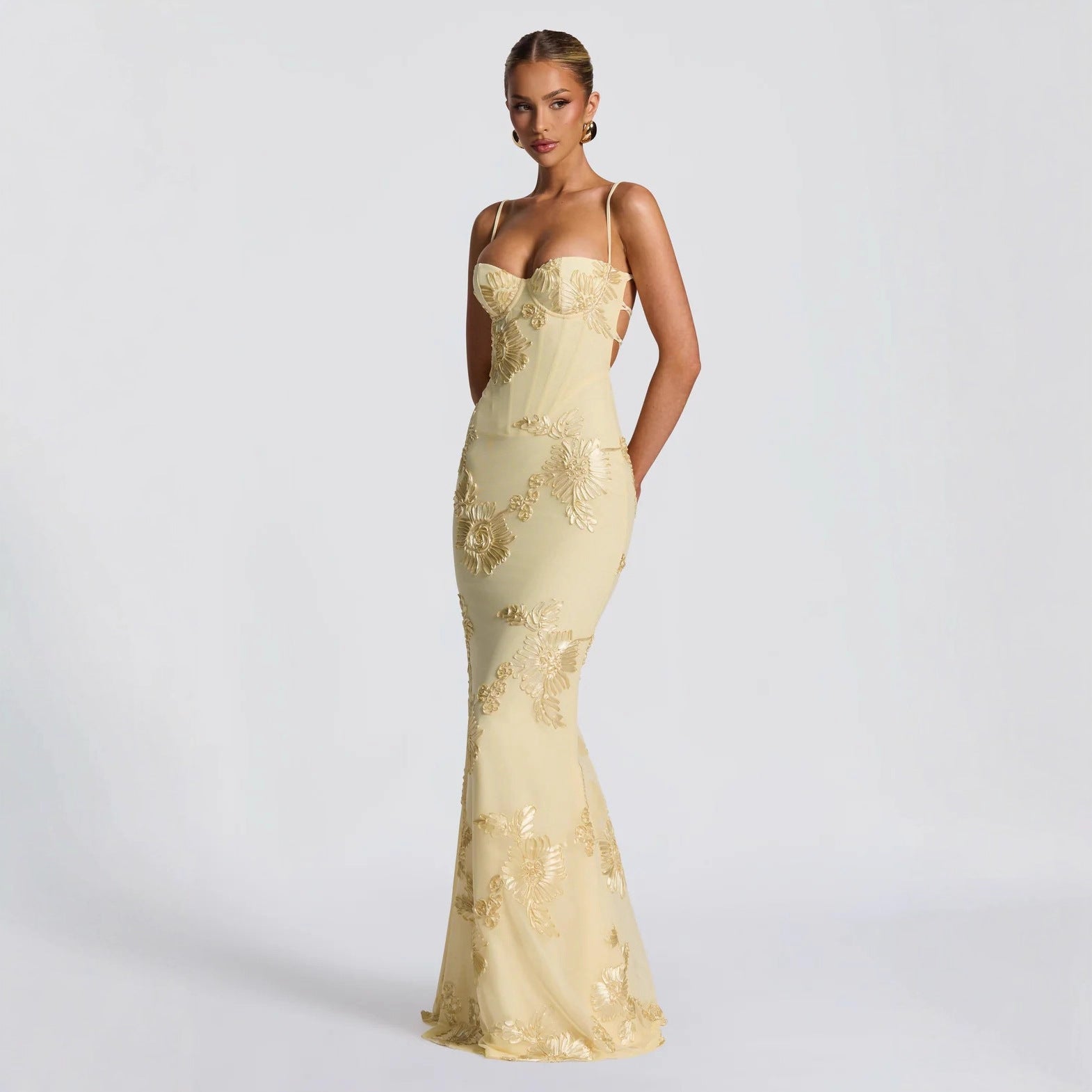 stunning wedding guest dresses Sophia Black Glitter Evening Gown Elevate your wedding guest ty11 Size:ML (UK Size 10/12)