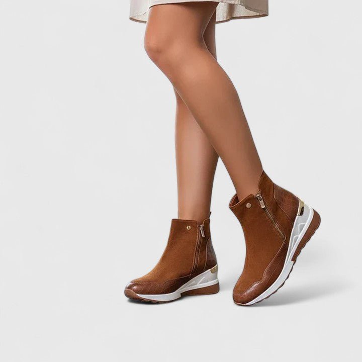 Valentina | Elegant And Supportive Orthopedic Wedge Ankle Boots