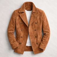 Arthur | Premium and Timeless Suede Double-Breasted Trench Coat