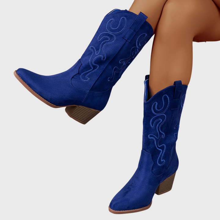 Seraphina | Bottes de cowboy élégantes et confortables à mollet large