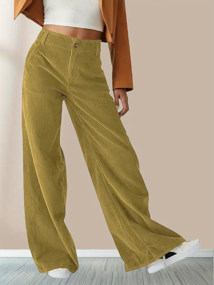 Frieda | Wide Leg Cord Pants for Everyday Style
