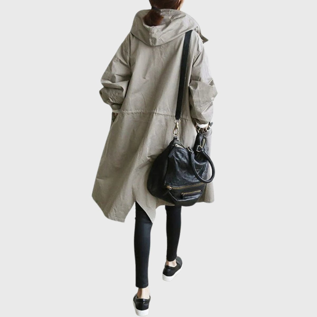 Elizabeth | Chic and Stylish Long Hooded Trench Coat