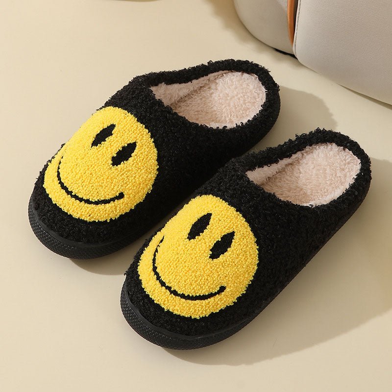 Caron | Unisex Slippers – Cozy Smiley Design for Home Use