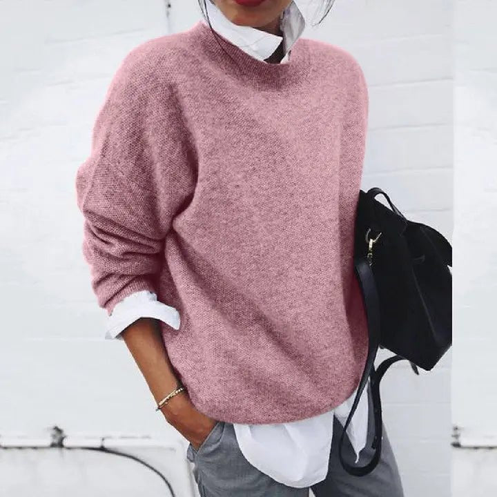Sophia | Classic Crew-Neck Cashmere Sweater