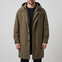 Sebastian | Lightweight and Comfortable Men's Hooded Overcoat