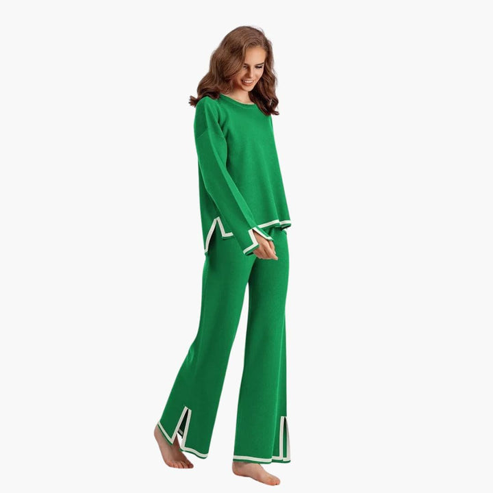 Luna | Two-Piece Set – Long-Sleeve Top and Matching Trousers for Women