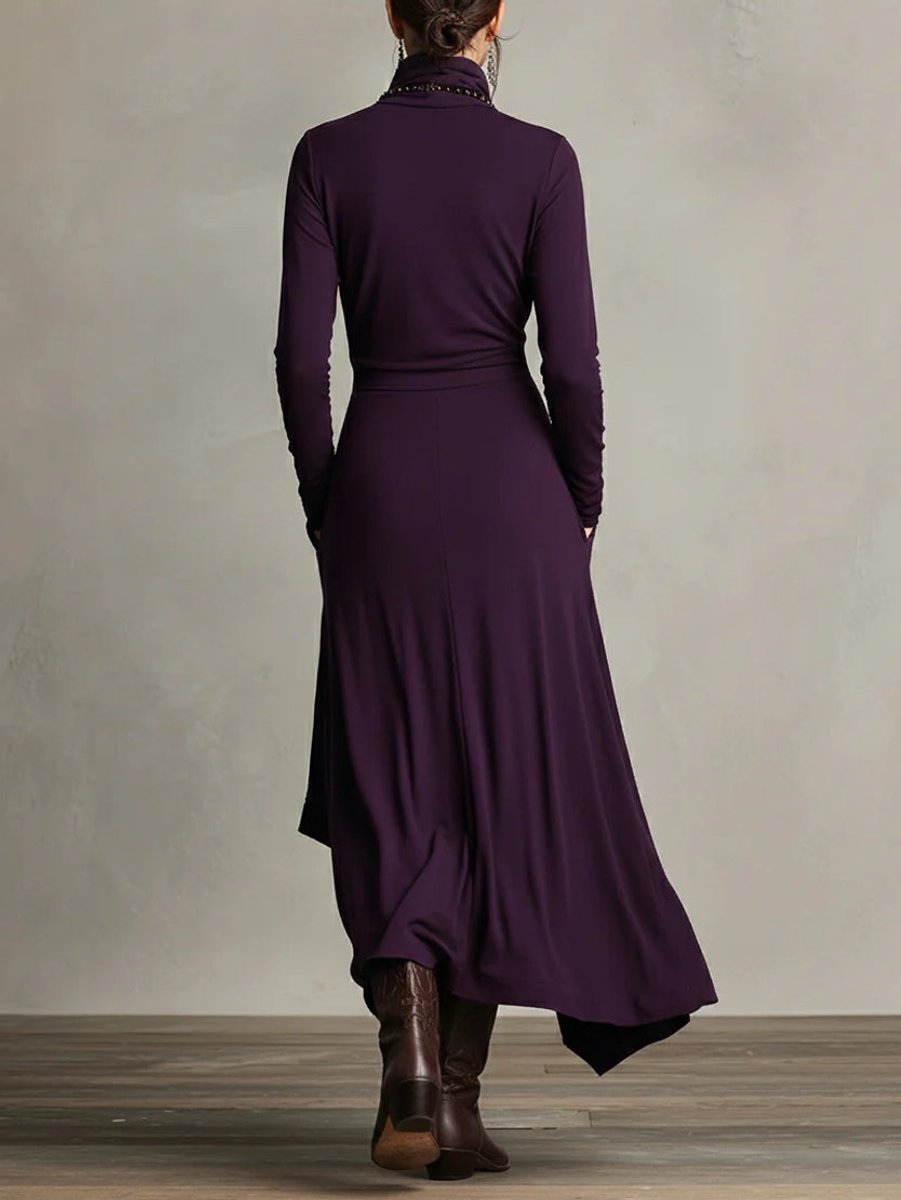 Avery | Modern And Elegant Long Sleeved Maxi Dress