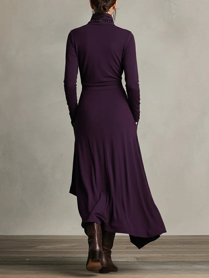 Avery | Modern And Elegant Long Sleeved Maxi Dress