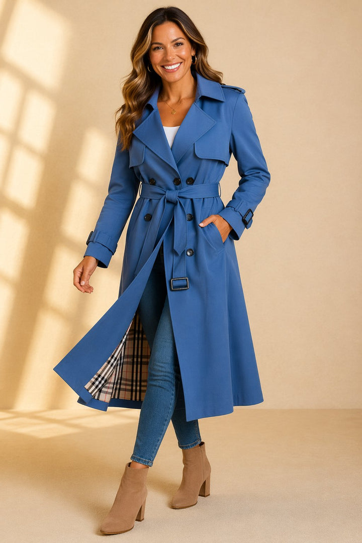 Olivia | Classic and Modern Belted Trench Coat