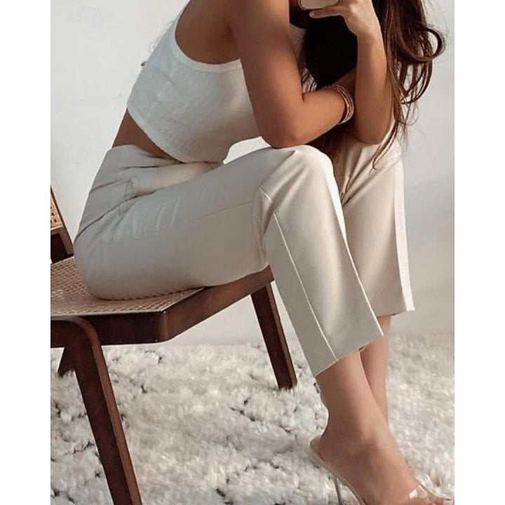 Adrienne | High-Waisted Tailored Trousers for Effortless Style