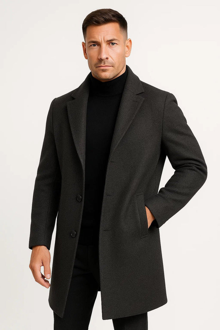Moderne | Trench Coat – Stylish Mid-Length Design for Men