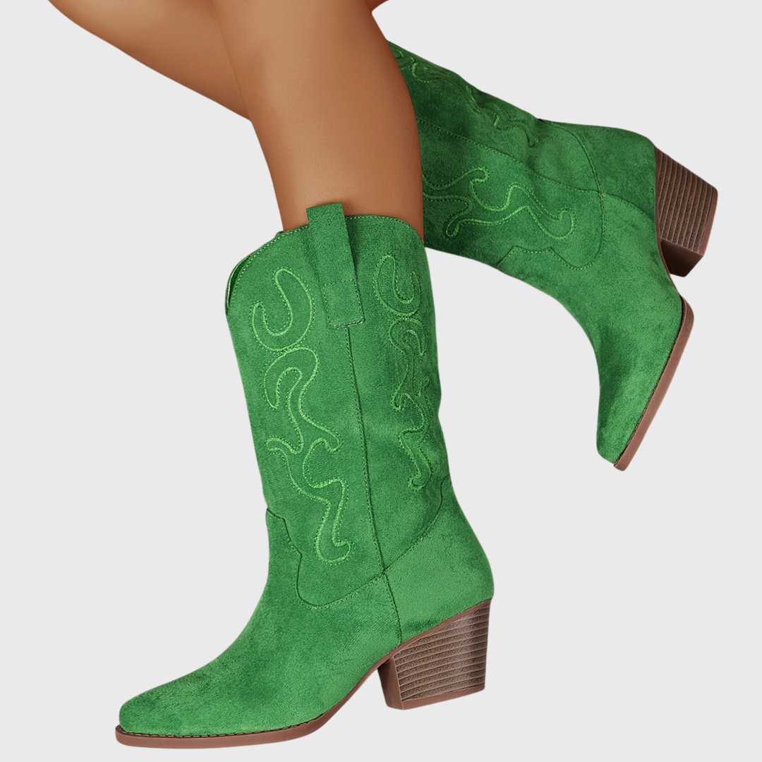 Seraphina | Bottes de cowboy élégantes et confortables à mollet large