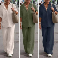 Maya | Airy And Sophisticated Linen Two Piece Set