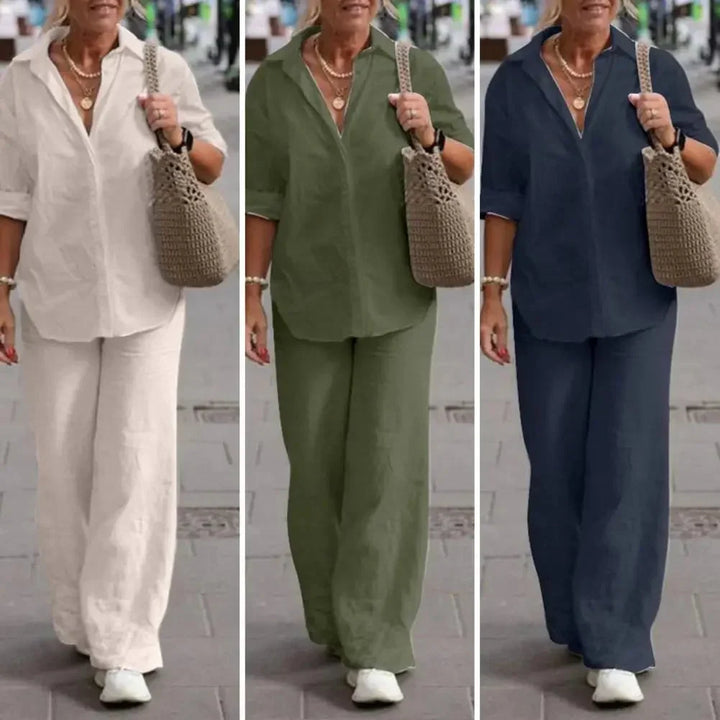Maya | Airy And Sophisticated Linen Two Piece Set