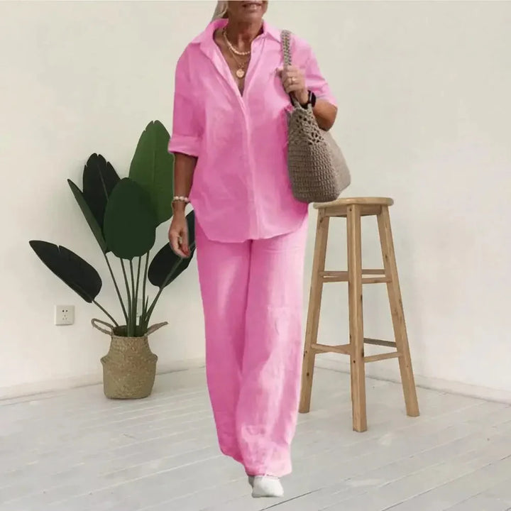 Maya | Airy And Sophisticated Linen Two Piece Set