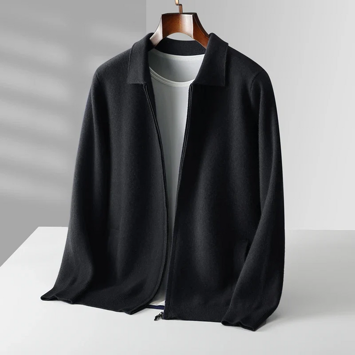 Ethan | Modern and Versatile Full-Zip Knit Cardigan