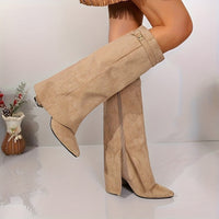 Hazel | Elegant And Sophisticated Suede Knee High Boots