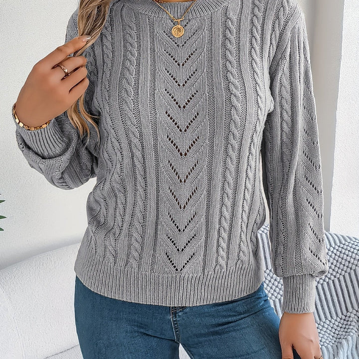 Blythe | Cable-Knit Sweater – Cozy Textured Style for Women