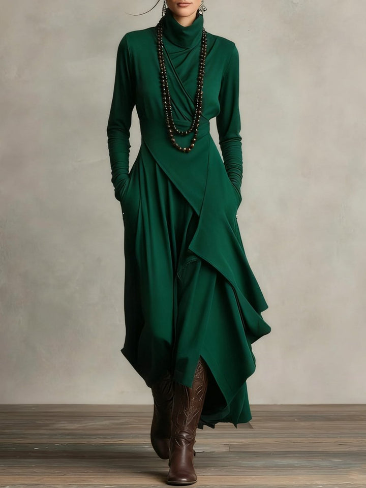 Avery | Modern And Elegant Long Sleeved Maxi Dress