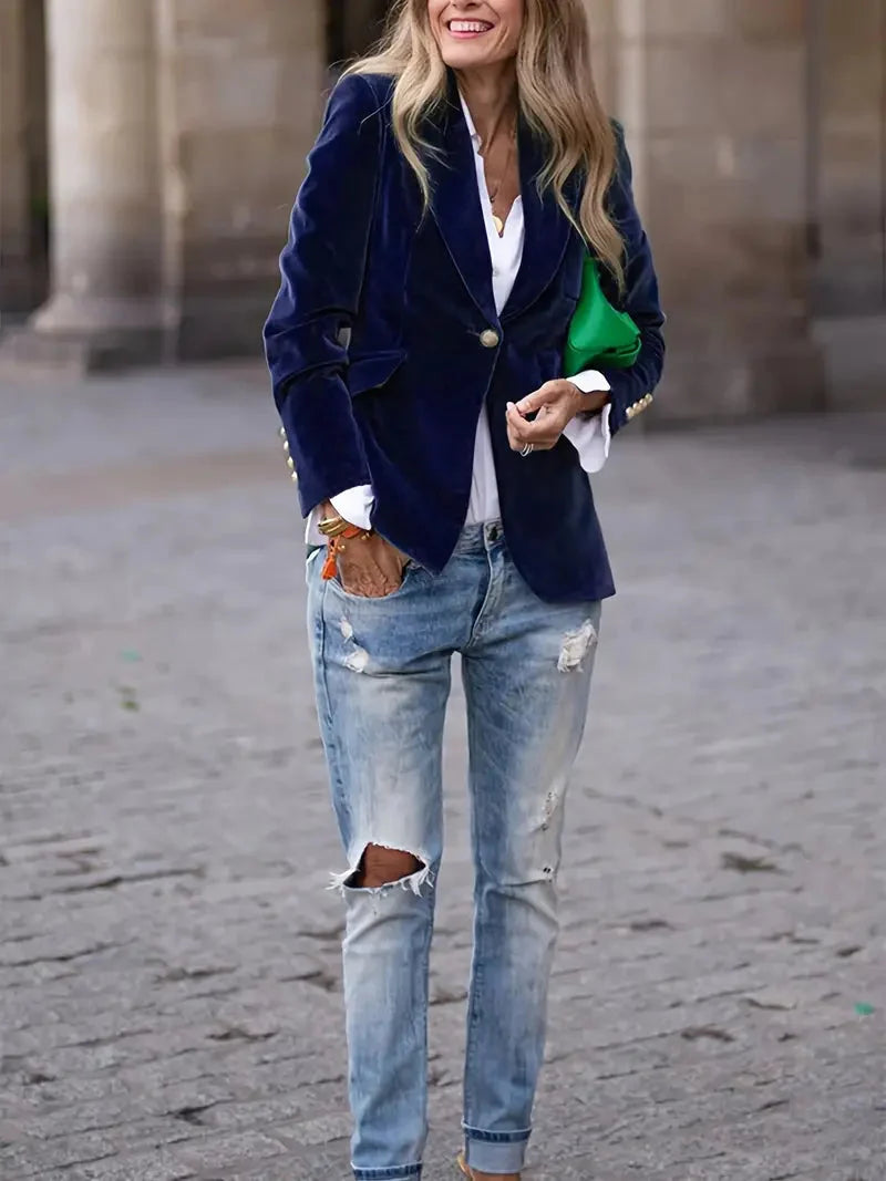 Seraphina | Comfortable And Versatile Velvet Blazer