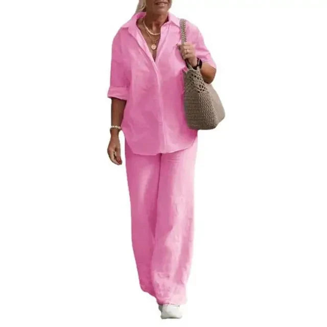 Maya | Airy And Sophisticated Linen Two Piece Set