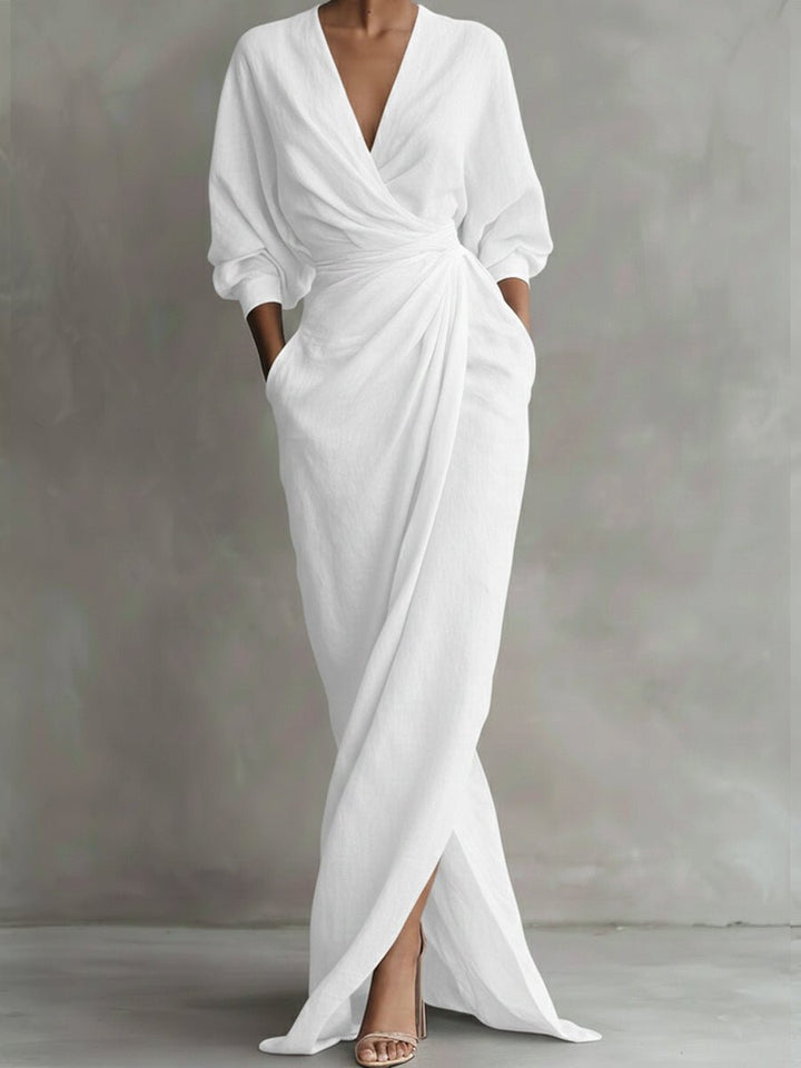 Mila | Abito lungo elegante e comodo con maniche lunghe