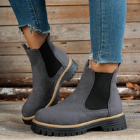Beatrice | Bequeme Chelsea-Plateau-Stiefeletten