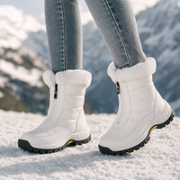 Sophia | Cozy and Stylish Plush Lined Zip-Up Snow Boots