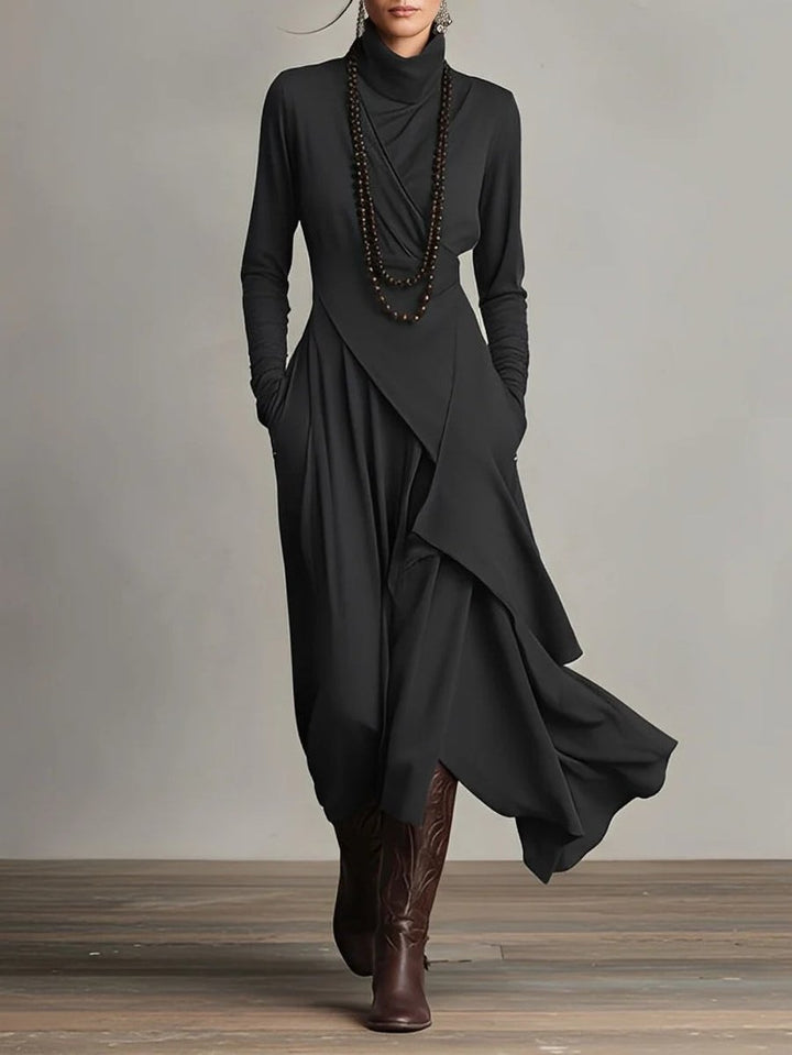 Avery | Modern And Elegant Long Sleeved Maxi Dress