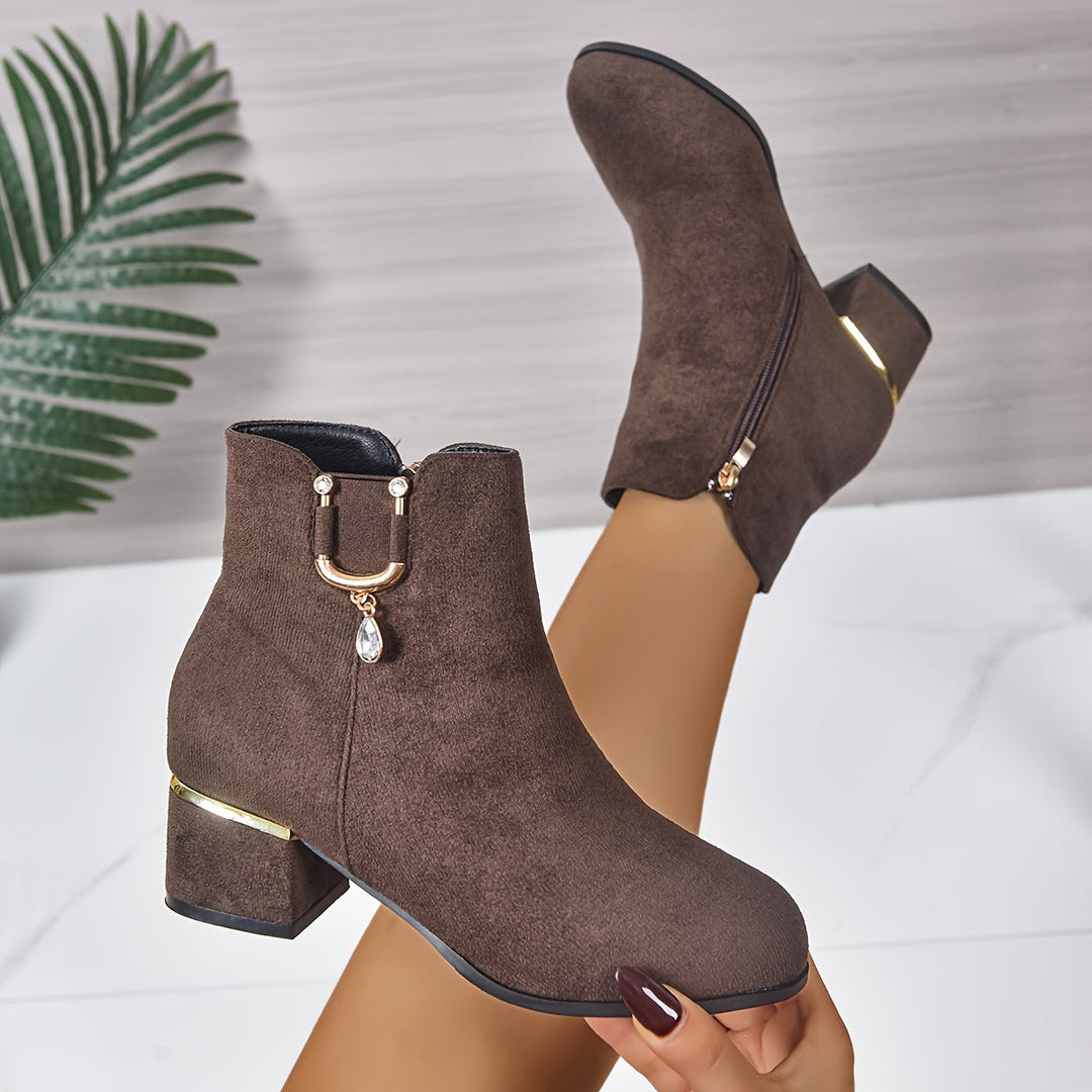 Hazel | Sophisticated and Stylish Suede Chelsea Ankle Boots