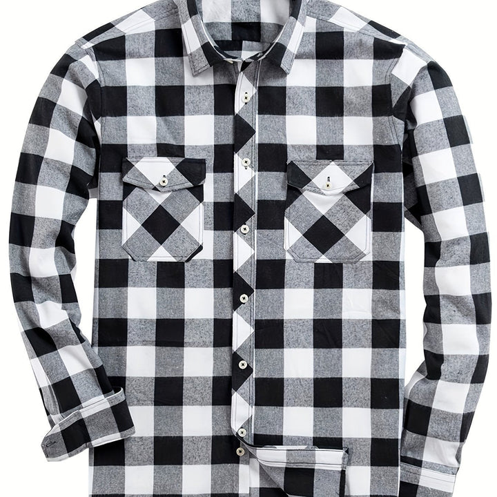 Miles | Flannel Shirt – Classic Checked Style for Men