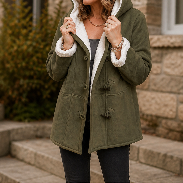 Plushbelle | Faux Shearling Winter Coat – Cozy Design for Women