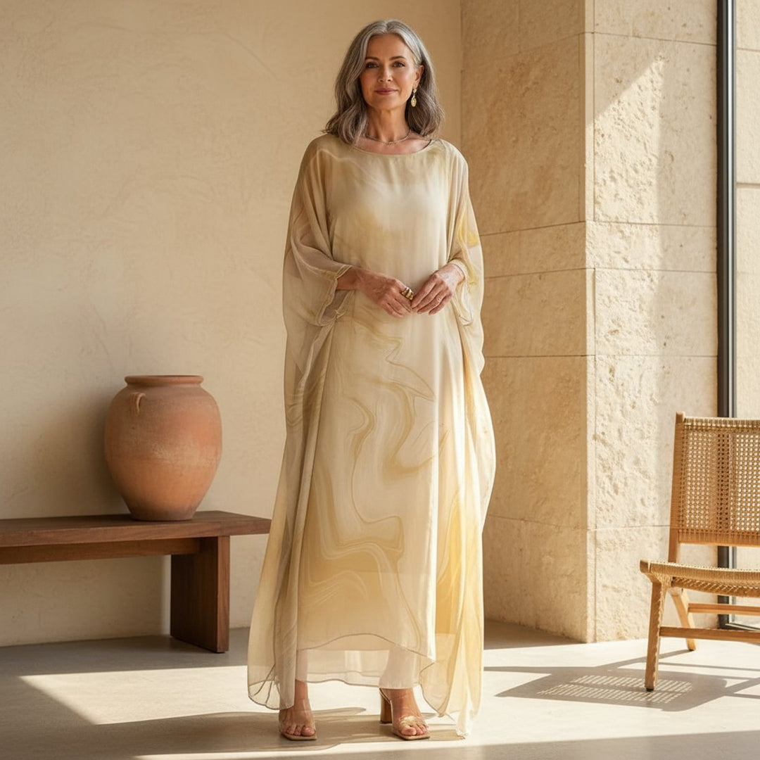 Sofia | Comfortable and Flowing Long Sleeved Maxi Dress