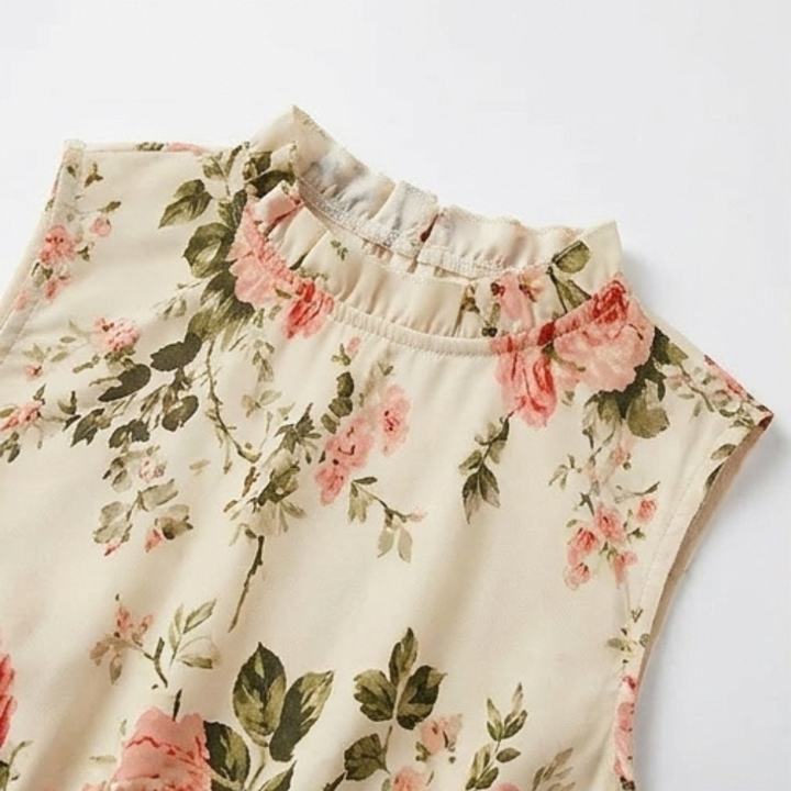 Florenza | Midi Dress – Floral Smocked Design for Women