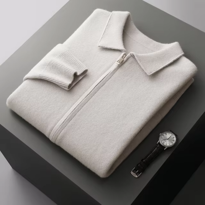 Ethan | Modern and Versatile Full-Zip Knit Cardigan
