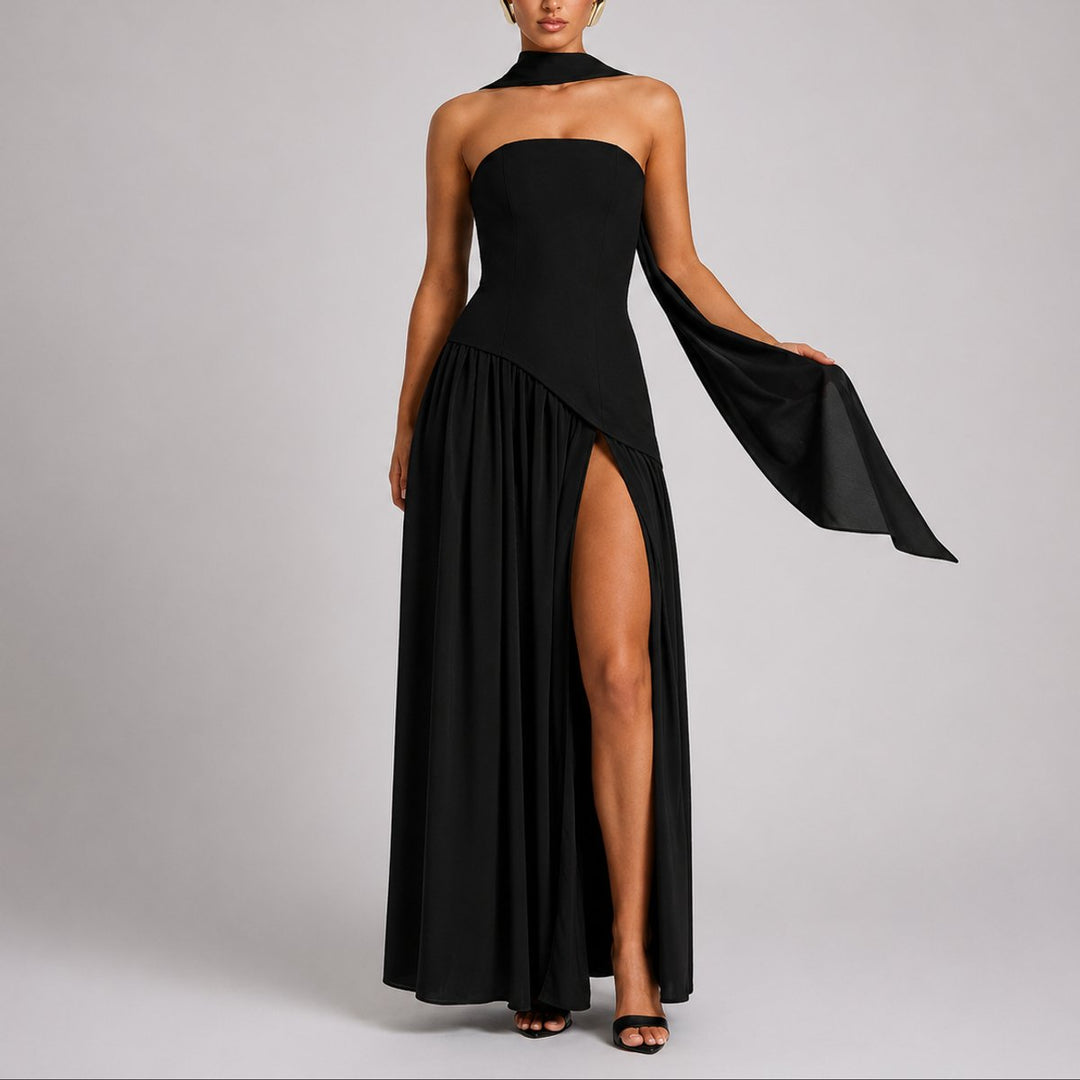 Sara | Elegant And Stylish Fall Wedding Maxi Dress