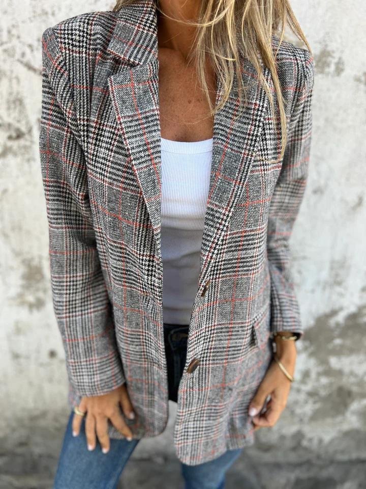 Harper | Klassischer und eleganter karierter Blazer