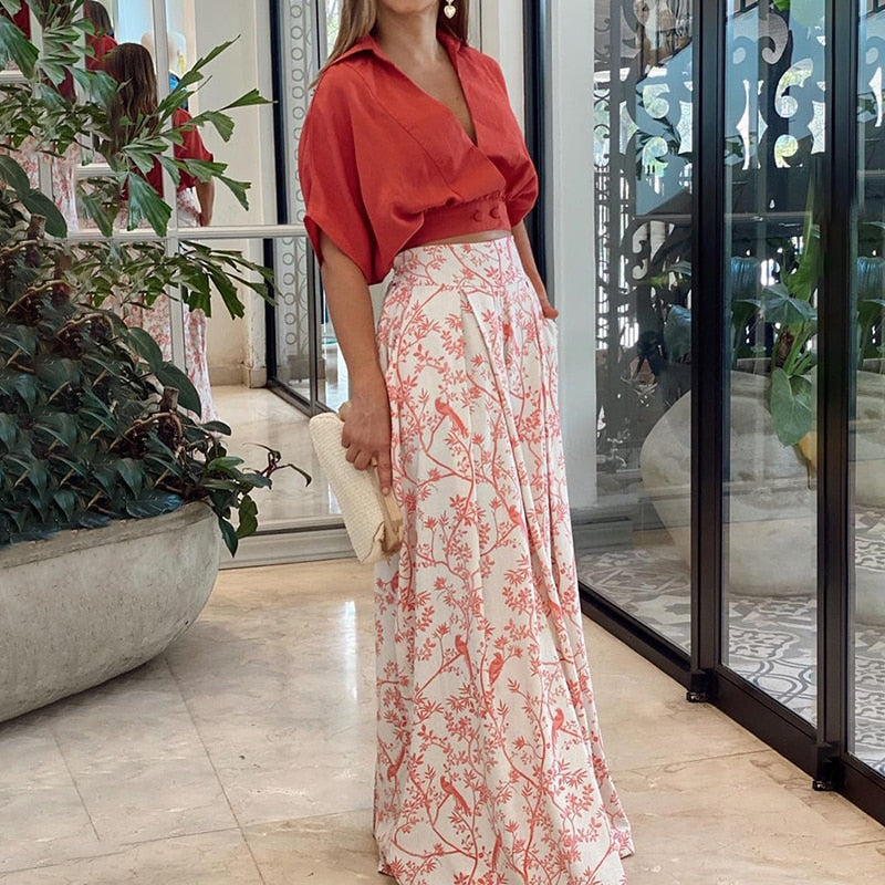 Jessica | Stylish And Refined Floral Two Piece Set