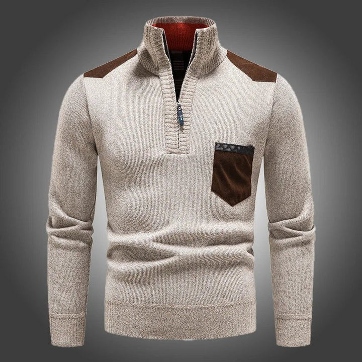 Wolcott | Wool Zip Sweater – Classic Warmth for Men