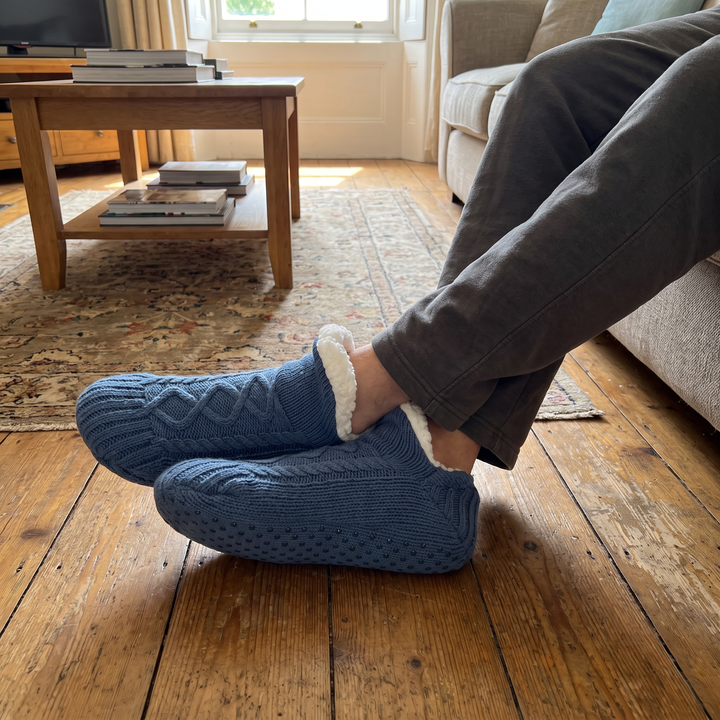Fleexa | Fleece Lined Knit Slippers for Women
