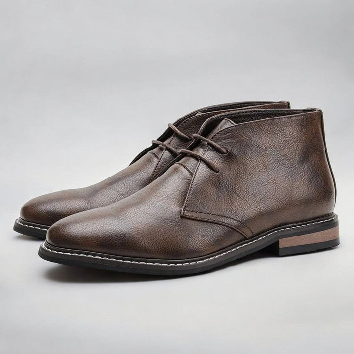 Niklas | Refined Orthopedic Leather Chukka Men Boots