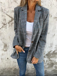 Harper | Klassischer und eleganter karierter Blazer