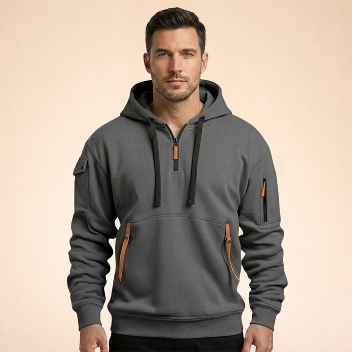 Joseph | Elegant & Breathable Half-Zip Hoodie
