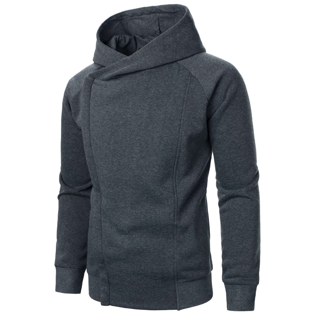 CROSSFIELD | Asymmetric Zip Hoodie – Modern Urban Style for Men