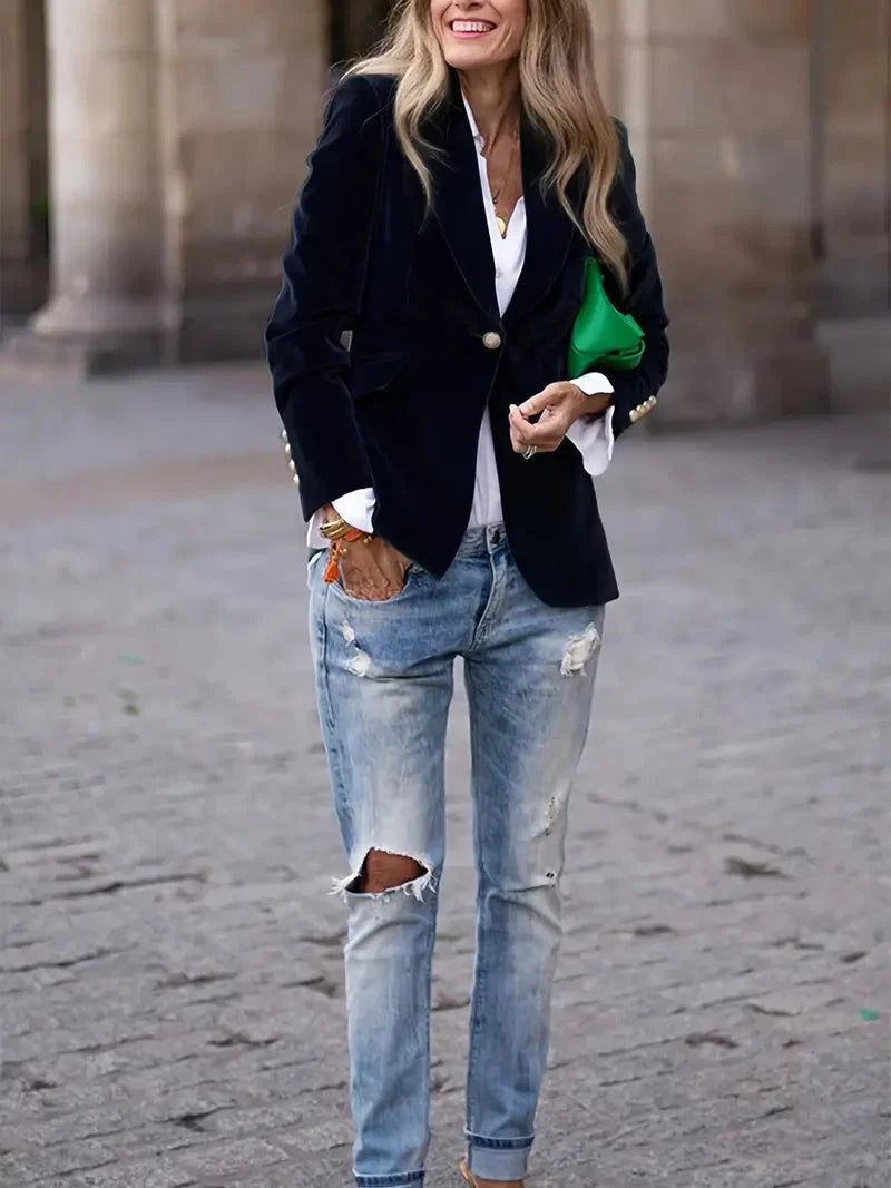 Seraphina | Comfortable And Versatile Velvet Blazer
