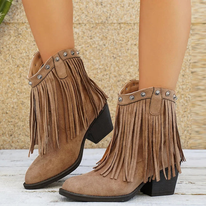 Isabella | Stylish And Classic Wide Calf Cowboy Boots