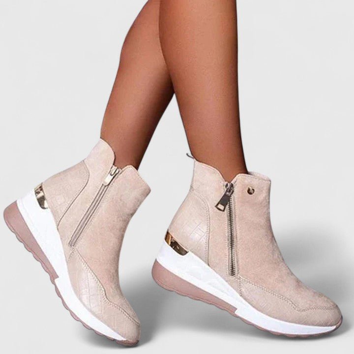 Valentina | Elegant And Supportive Orthopedic Wedge Ankle Boots