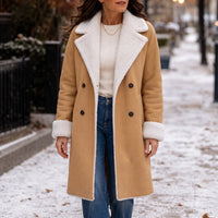 Amelia | Bequemer und kuscheliger Teddy-Mantel mit Sherpa-Futter