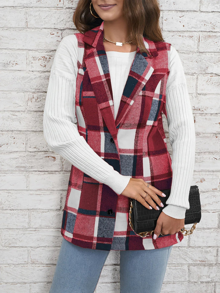 Julia | Elegant And Timeless Plaid Layering Vest
