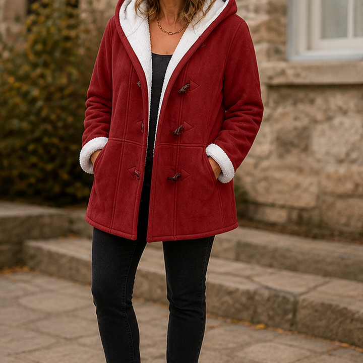 Plushbelle | Faux Shearling Winter Coat – Cozy Design for Women